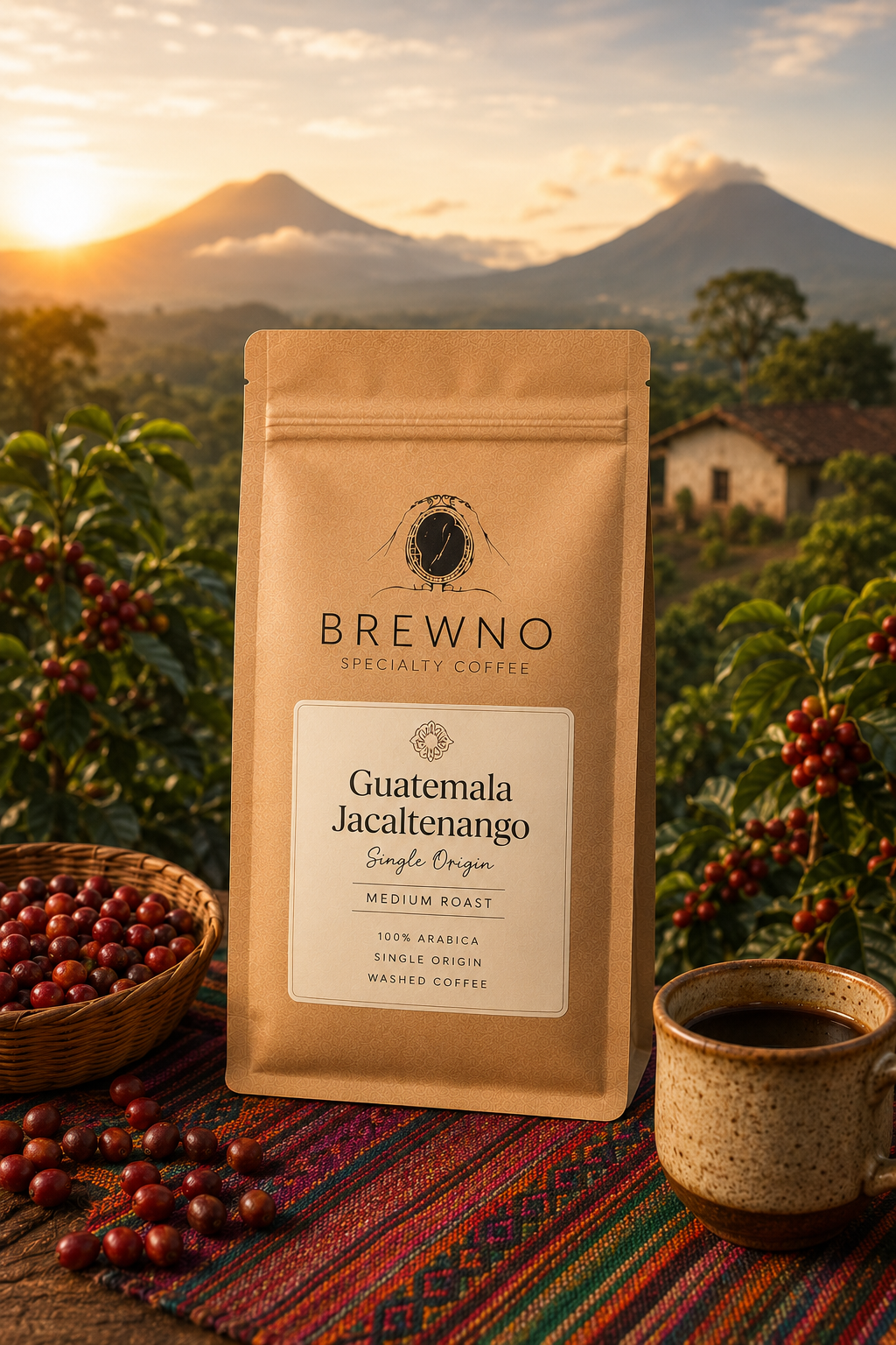 Guatemalan Single Origin Coffee | Washed Specialty Coffee | Brewno